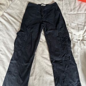 Abercrombie relaxed black cargo pants